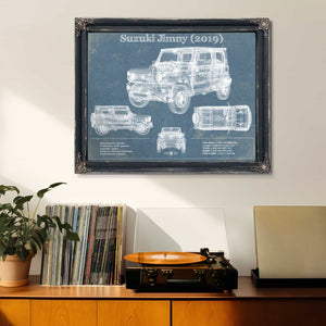 Suzuki Jimney 2019 Vintage Blueprint Auto Print