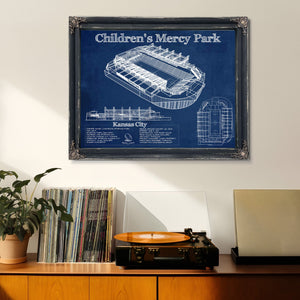 Kansas City Children's Mercy Park Vintage Soccer MLS Print