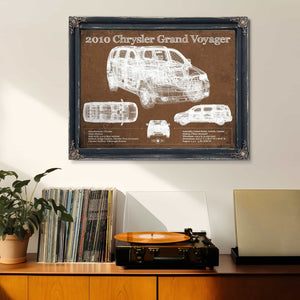 2010 Chrysler Grand Voyager Vintage Blueprint Auto Print