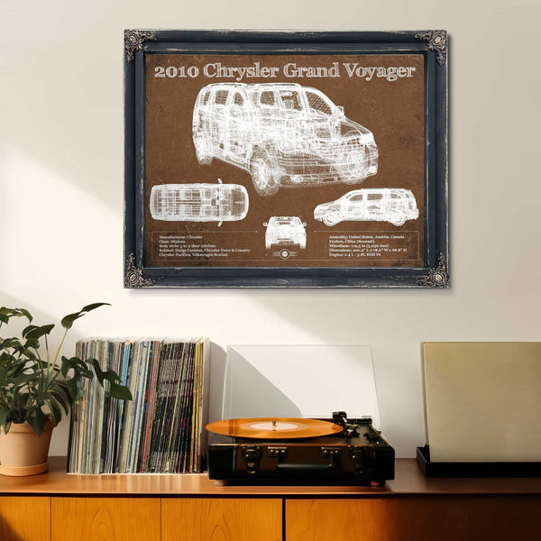 2010 Chrysler Grand Voyager Vintage Blueprint Auto Print