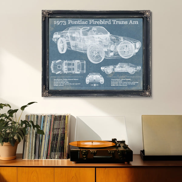 1973 Pontiac Firebird Trans Am Vintage Auto Print