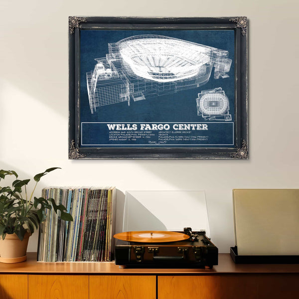 Philadelphia Flyers Wells Fargo Center Philadelphia Seating Chart - Vintage Hockey Print