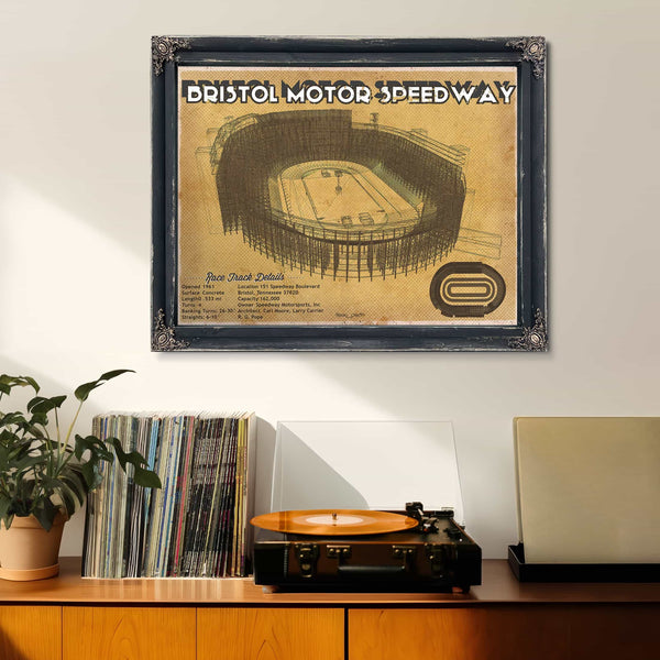 Bristol Speedway NASCAR Race Track Print