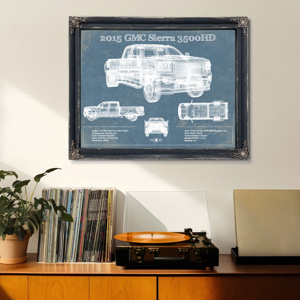 2015 GMC Sierra 3500HD Vintage Blueprint Auto Print