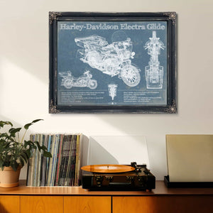 Harley-Davidson FLHTCUI Ultra Classic Electra Glide Vintage Motorcycle Patent Print