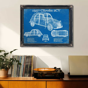Citroen 2CV Vintage Car Print