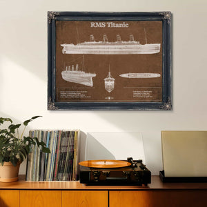 Titanic Blueprint Original Wall Art
