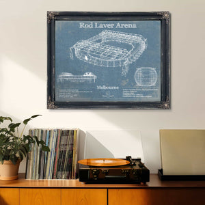 Rod Laver Arena Park Vintage Australian Open Arena Print