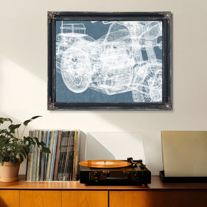 Kawasaki Police 1000 Vintage Blueprint Motorcycle Patent Print