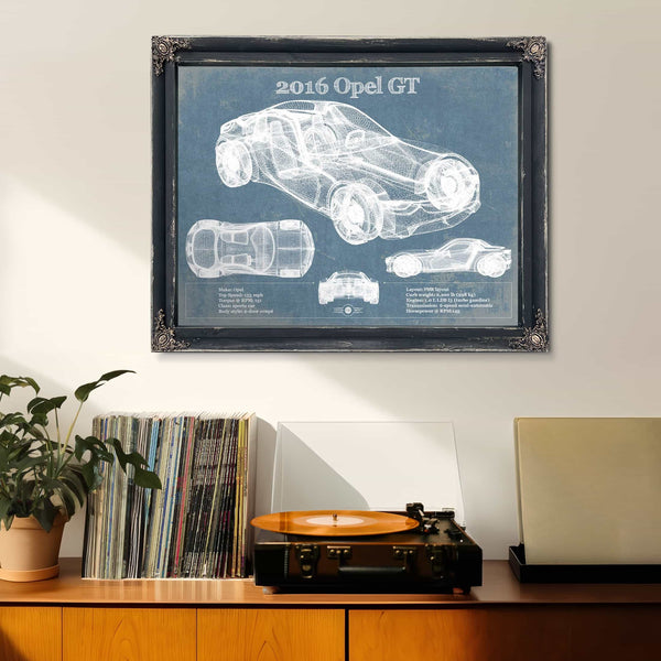 2016 Opel GT Concept Original Vintage Car Print