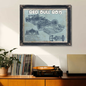 Red Bull RB15 2019 Blueprint Formula One Race Car Print