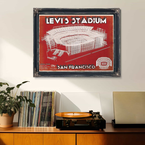 Vintage San Francisco 49ers - Levi's Stadium NFL Print