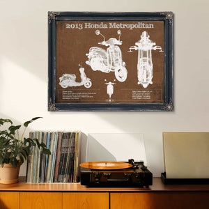 2013 Honda Metropolitan Vintage Blueprint Auto Print
