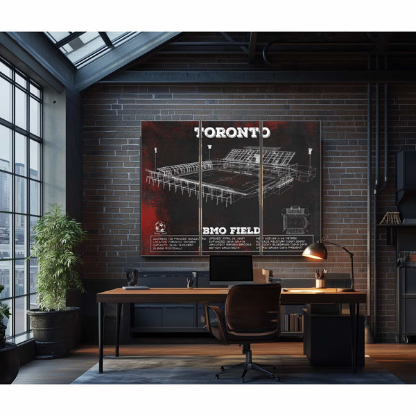 Toronto F.C. - BMO Field Vintage MLS Soccer Print 2