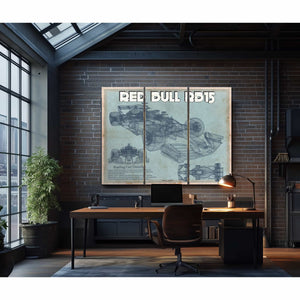 Red Bull RB15 2019 Blueprint Formula One Race Car Print