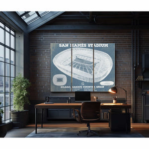 Athletic Bilbao - San Mamés Stadium Soccer Print