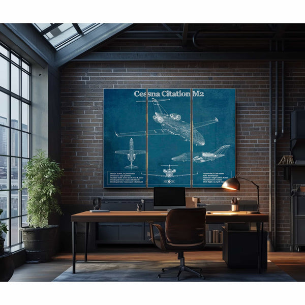 Cessna Citation M2 Original Blueprint Art