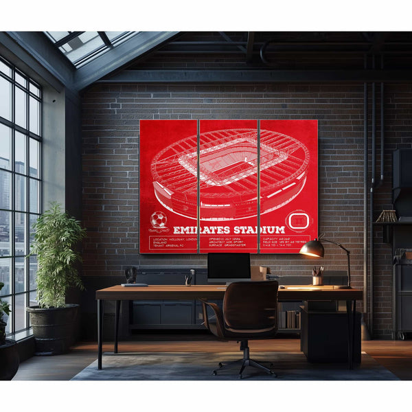 Arsenal Football Club - Emirates Stadium Soccer Print