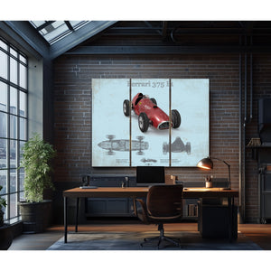 Vintage Ferrari 375 Formula One Race Car Print