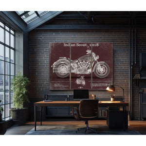 Indian Scout 2018 Motorcycle Patent Print