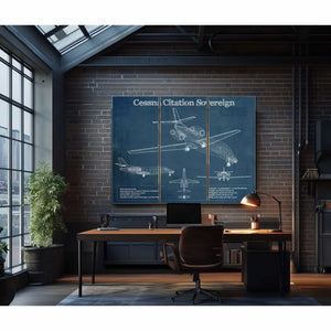 Cessna Citation Sovereign Original Blueprint Art