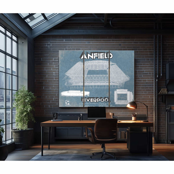 Liverpool F.C - Anfield European Football / Soccer Team Color Print