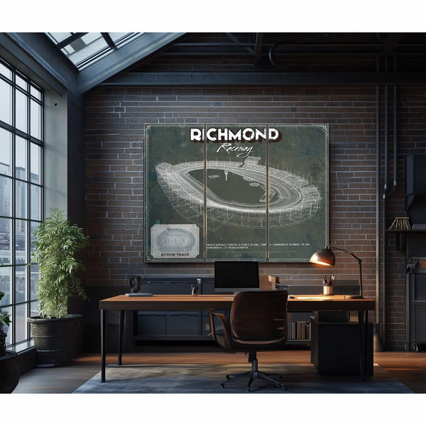 Richmond Raceway NASCAR Race Track Print