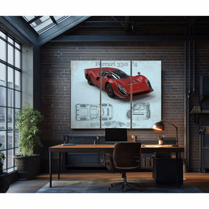 Ferrari 330 P4 Vintage Sports Car Print