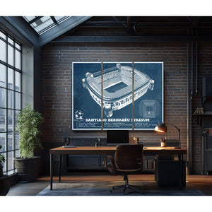 Real Madrid Football Club - Santiago Bernabeu Stadium Soccer Print
