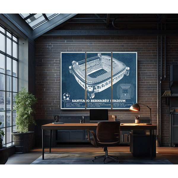 Real Madrid Football Club - Santiago Bernabeu Stadium Soccer Print