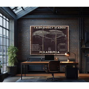 Philadelphia Union F.C. -  Vintage Talen Energy Stadium MLS Soccer Print