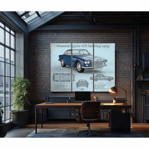 Maserati 3500 Gti Sebring Vintage Car Blueprint
