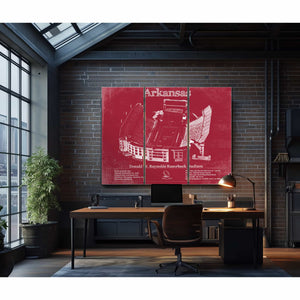Donald W. Reynolds Razorback Stadium Art - Arkansas Razorbacks Football Art