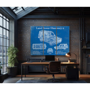 Land Rover Discovery Series 2 Blueprint Vintage Auto Patent Print
