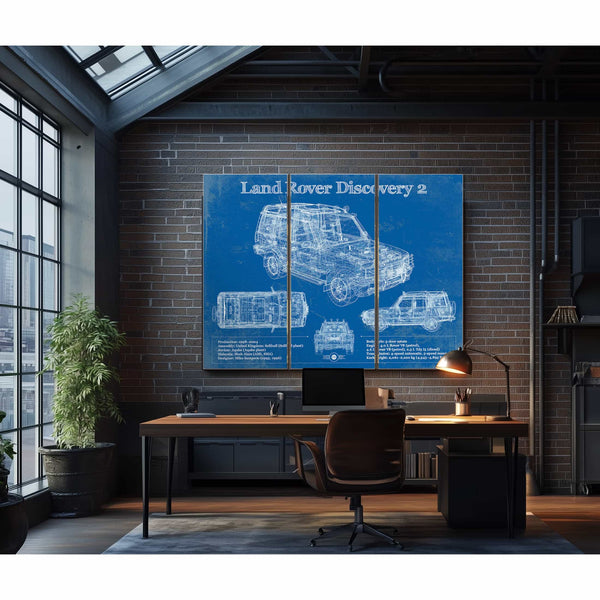 Land Rover Discovery Series 2 Blueprint Vintage Auto Patent Print