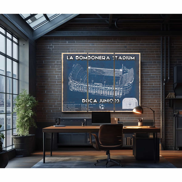 Boca Juniors F.C - La Bombonera Stadium Soccer Print