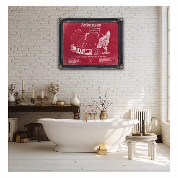 Donald W. Reynolds Razorback Stadium Art - Arkansas Razorbacks Football Art