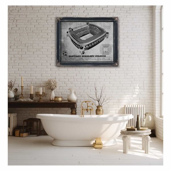 Real Madrid Football Club - Santiago Bernabéu Stadium Stadium Soccer Team Color Print