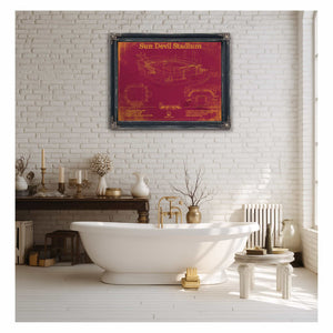Sun Devil Stadium Wall Art - Vintage Arizona State Sun Devils Art