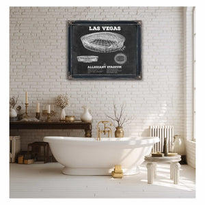 Las Vegas Raiders Allegiant Stadium Vintage Football Print
