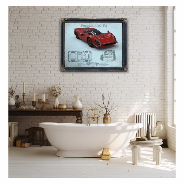 Ferrari 330 P4 Vintage Sports Car Print