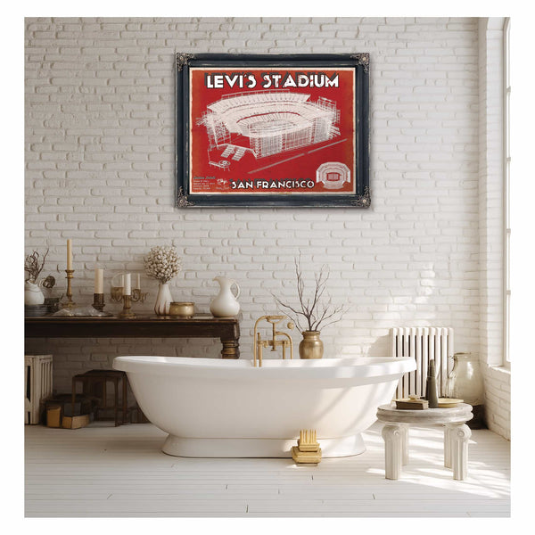 Vintage San Francisco 49ers - Levi's Stadium NFL Print