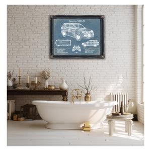 Isuzu MU-X Vintage Blueprint Auto Print