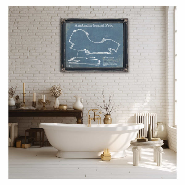 Australian Grand Prix Formula One Blueprint Race Track Print