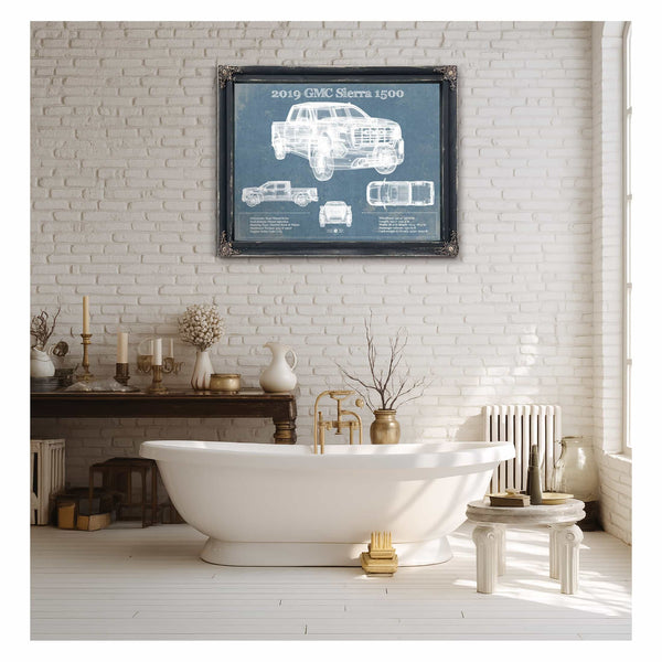 2019 GMC Sierra 1500 Vintage Blueprint Auto Print