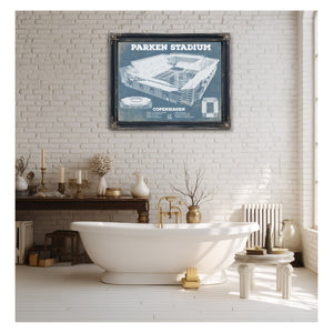 Parken Stadium Copenhagen Football Vintage Soccer Print