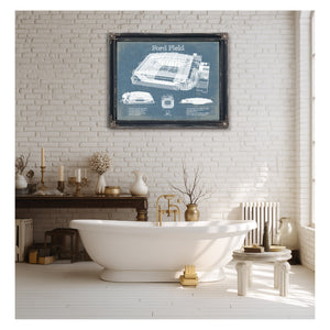 Vintage Detroit Lions Ford Field Wall Art
