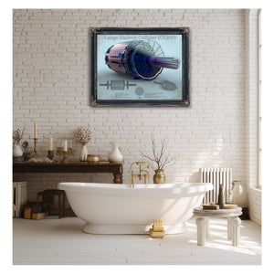 Large Hadron Collider CERN Blueprint Wall Art
