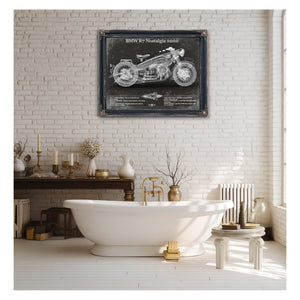 BMW R7 Nostalgia 2020 Blueprint Motorcycle Patent Print