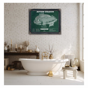 Vintage Autzen Stadium - Oregon Ducks Football Print